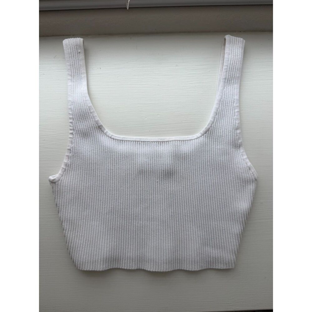 Aritzia Babaton Ribbed Cropped Tank Top Small
